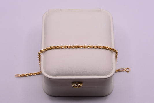 Pulso Lazo / 1.89 Gr / 19.3 Cm / 2.55 mm / Oro amarillo 18k / It