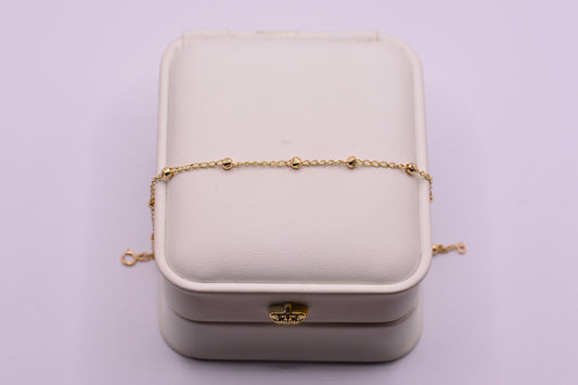Pulso Bolas / 1.44 Gr / 18 Cm / 3 mm / Oro amarillo 18k