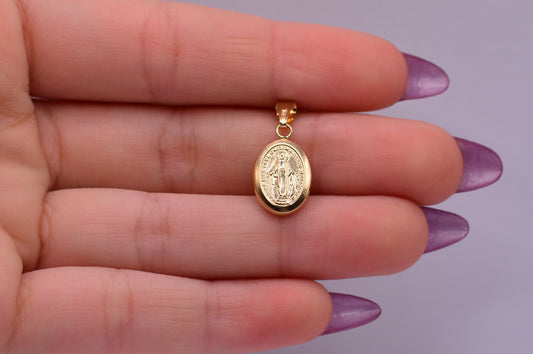 Dije Virgen milagrosa / 0.75 Gr / 2 Cm / Oro amarillo 18k