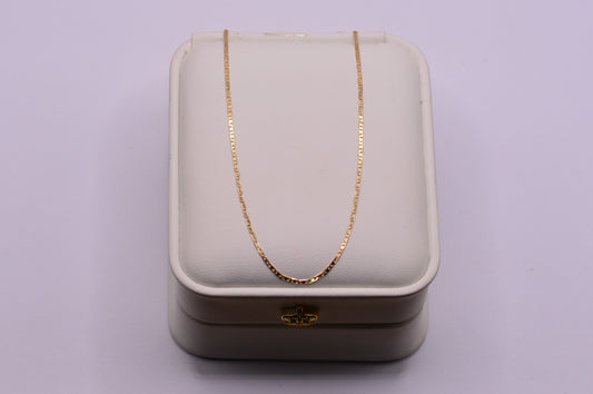 Cadena Plana / 1.91 Gr / 60 Cm / 1.15 mm / Oro amarillo 18k / It