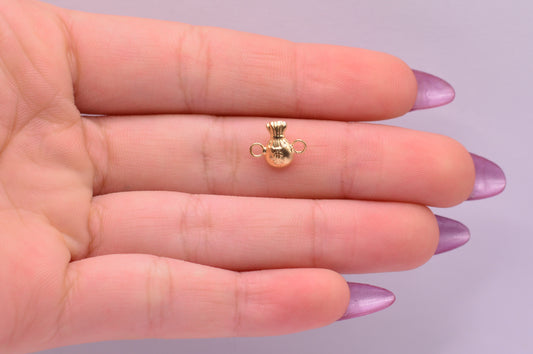 Herraje Bolsa dinero / 0.27 Gr / 1 Cm / Oro amarillo 18k