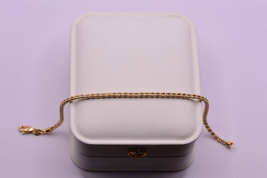Pulso Ice / 4.99 Gr / 19 Cm / 2.60 mm / Oro amarillo y Oro blanco 18k / It