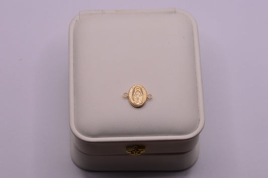 Herraje Virgen milagrosa / 0.40 Gr / 1.3 Cm / Oro amarillo 18k