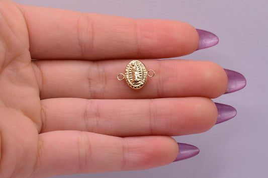 Herraje Virgen Guadalupe / 0.46 Gr / 1.1 Cm / Oro amarillo 18k