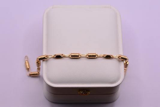 Pulso Rustico / 4.40 Gr / 20.2 Cm / 4.35 mm / Oro amarillo 18k
