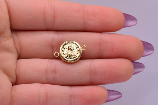 Herraje Virgen del carmen / 1.00 Gr / 1.2 Cm / Oro amarillo 18k