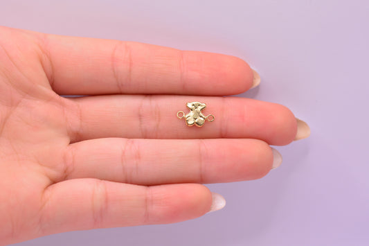 Herraje Oso Tc / 0.27 Gr / 1.2 Cm / Oro amarillo 18k