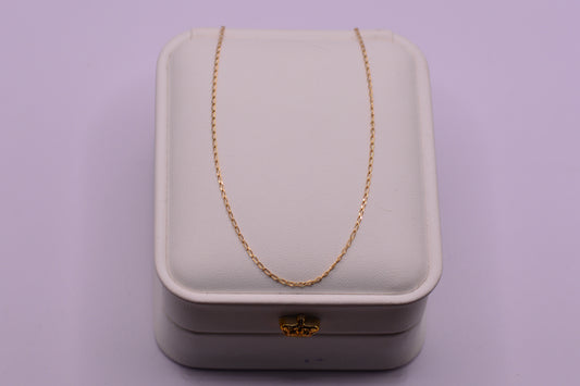 Cadena Aro seguido / 1.30 Gr / 45 Cm / 0.95 mm / Oro amarillo 18k / It