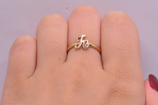 Anillo fe / 1.15 Gr / Talla 6 / Oro amarillo 18k