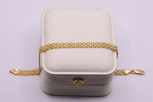 Pulso Chino / 5.27 Gr / 21 Cm / 6.25 mm / Oro amarillo 18k / It