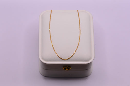 Cadena China / 1.46 Gr / 45 Cm / 1.08 mm / Oro amarillo 18k / It