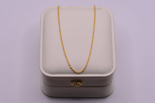 Cadena Lazo / 0.92 Gr / 50 Cm / 1.20 mm / Oro amarillo 18k / It