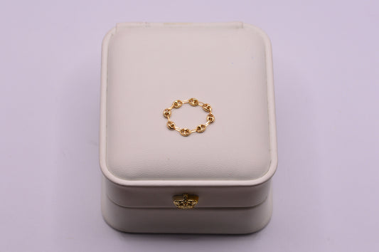 Anillo GC / 0.46 Gr / Talla 5 / 3.32 mm / Oro amarillo 18k / It