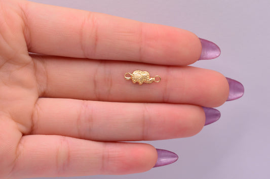 Herraje Elefante / 0.25 Gr / 1 Cm / Oro amarillo 18k / It