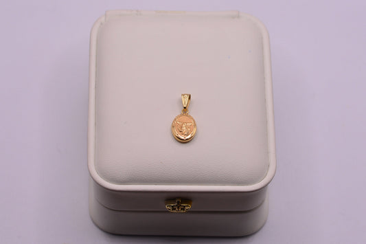 Dije Arcangel san miguel / 0.76 Gr / 2 Cm / Oro amarillo 18k