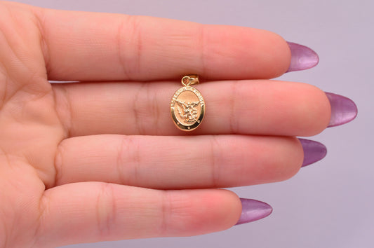 Dije Arcangel san miguel / 0.76 Gr / 2 Cm / Oro amarillo 18k