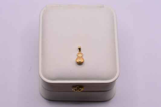 Dije Bolsa dinero / 0.48 Gr / 1.5 Cm / Oro amarillo 18k