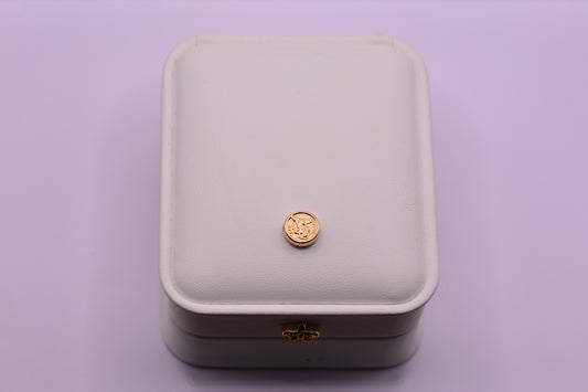 Herraje San miguel arcangel tambor / 0.45 Gr / 1 Cm / Oro amarillo 18k