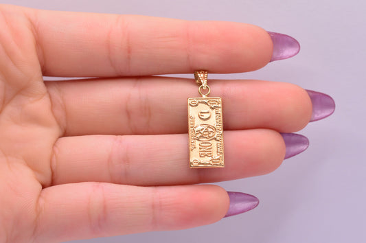 Dije Dolar / 1.38 Gr / 3 Cm / Oro amarillo 18k