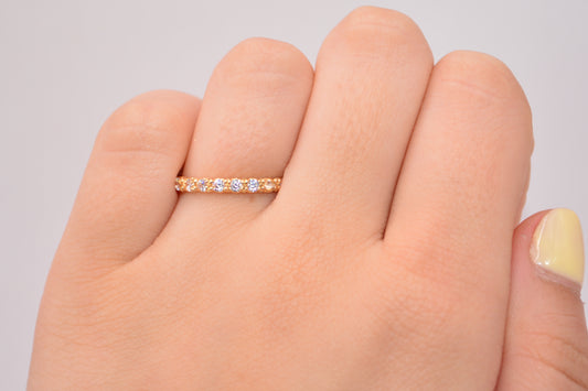 Anillo Linea circones / 1,61 Gr / Talla 8 / Oro amarillo 18k