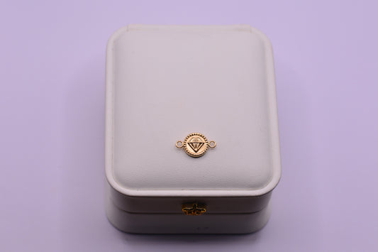 Herraje Diamante / 0.55 Gr / 1.6 Cm / Oro amarillo 18k