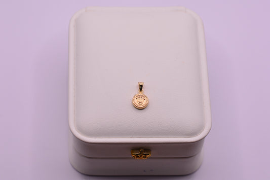 Dije Rx diamantado / 0.39 Gr / 1.5 Cm / Oro amarillo 18k