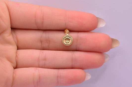 Dije Rx diamantado / 0.39 Gr / 1.5 Cm / Oro amarillo 18k