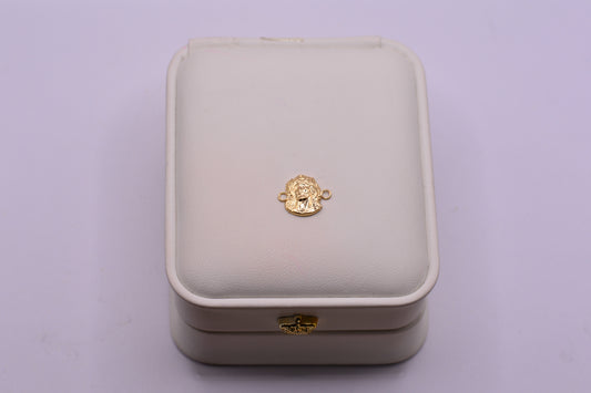 Herraje Rostro de cristo silueta / 0.60 Gr / 1.4 Cm / Oro amarillo 18k