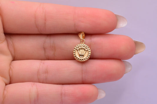 Dije Rx diamantado / 0.58 Gr / 1.7 Cm / Oro amarillo 18k