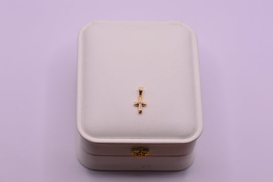Dije Cruz lisa / 0.25 Gr / 1.5 Cm / Oro amarillo 18k
