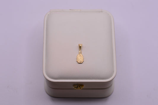 Dije Virgen guadalupe silueta diamantada / 0.45 Gr / 1.7 Cm