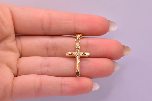 Dije Cruz cristo / 1.09 Gr / 3.2 Cm / Oro amarillo 18k