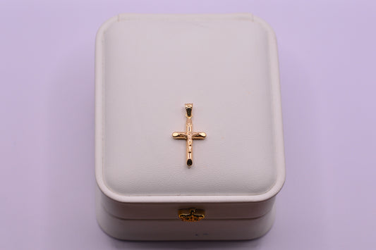 Dije Cruz cristo / 0.68 Gr / 2.5 Cm / Oro amarillo 18k