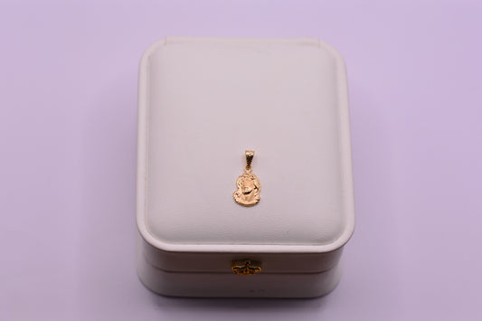 Dije Rosro de cristo silueta / 0.55 Gr / 1.8 Cm / Oro amarillo 18k