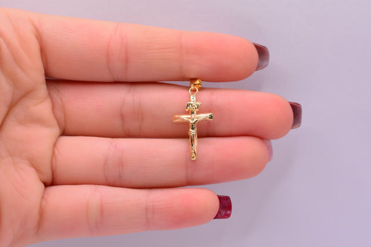 Dije Cruz cristo / 0.61 Gr / 3 Cm / Oro amarillo 18k