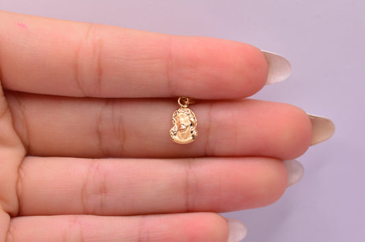 Dije Rostro de cristo / 0.35 Gr / 1.5 Cm / Oro amarillo 18k