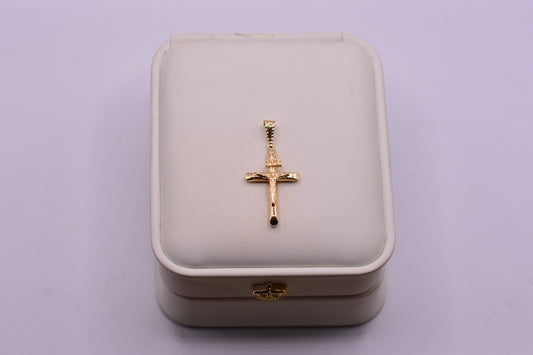 Dije Cruz cristo / 0.90 Gr / 3.5 Cm / Oro amarillo 18k