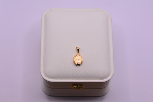 Dije Virgen milagrosa / 0.55 Gr / 1.7 Cm / Oro amarillo 18k