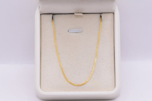 Cadena china / 1,53 Gr / 45 Cm / 1,09 mm / Oro amarillo 18k / It