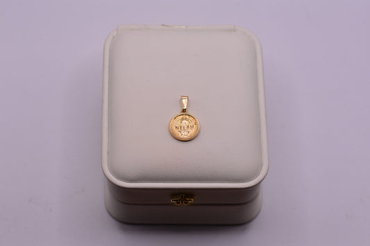 Dije San benito / 0.89 Gr / 2 Cm / Oro amarillo 18k