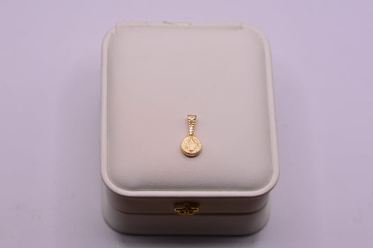 Dije San benito / 0.47 Gr / 2 Cm / Oro amarillo 18k