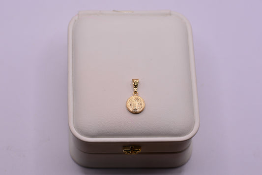 Dije San Benito / 0.51 Gr / 1.9 Cm / Oro amarillo 18k