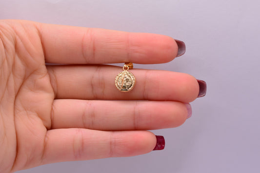 Dije San Benito / 0.51 Gr / 1.9 Cm / Oro amarillo 18k