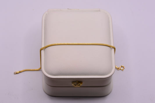 pulso Mini franco / 1.56 Gr / 19 Cm / 1.55 mm / Oro amarillo 18k / It