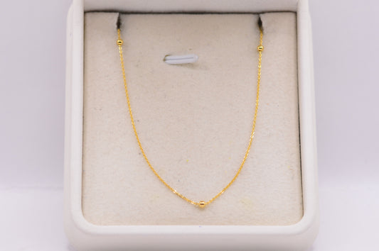 Cadena especial bolas / 1,19 Gr / 45 Cm / Oro amarillo 18k / It