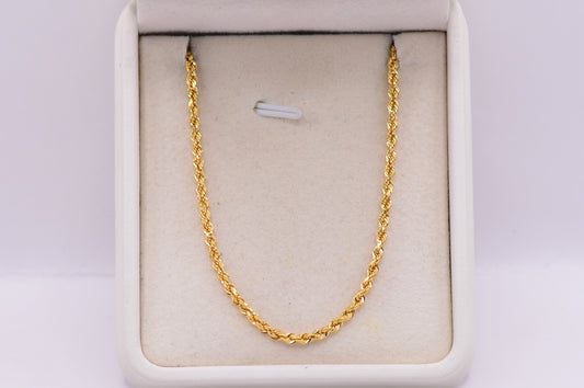 Cadena Lazo / 8,23 Gr / 60 Cm / 3,3 mm / Oro amarillo 18k / It