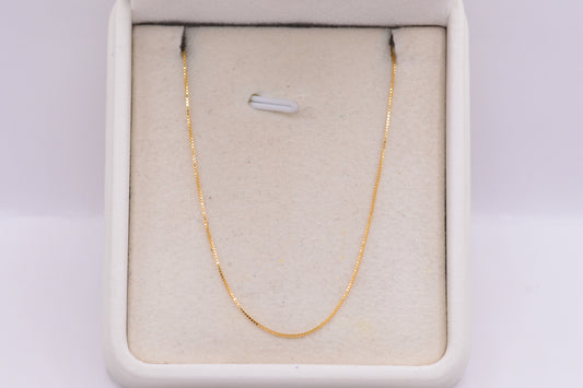Cadena veneciana / 1,00 Gr / 50 Cm / 1 mm / Oro amarillo 18k / It