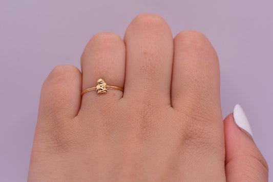 Anillo Angel silueta / 0.47 Gr / Talla 6 / Oro amarillo 18k