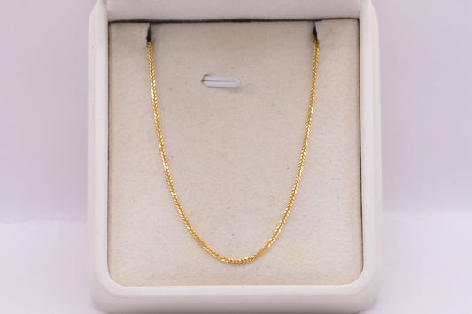 Cadena Mini franco / 1,69 Gr / 50 Cm / 0,63 mm / Oro amarillo 18k / It