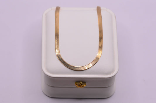 Cadena Espejo egipcia / 8,46 Gr / 45 Cm / 3,8 mm / Oro amarillo 18k / It